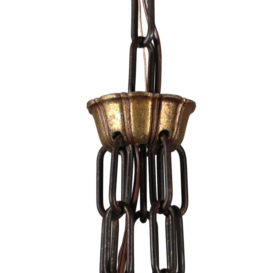 Art Deco Five Light Chandelier With Exposed Bulbs Antique Lighting