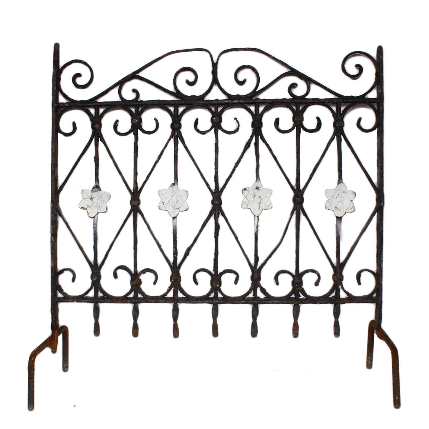 Lovely Antique Wrought Iron Window Guard, Circa Early 1900s