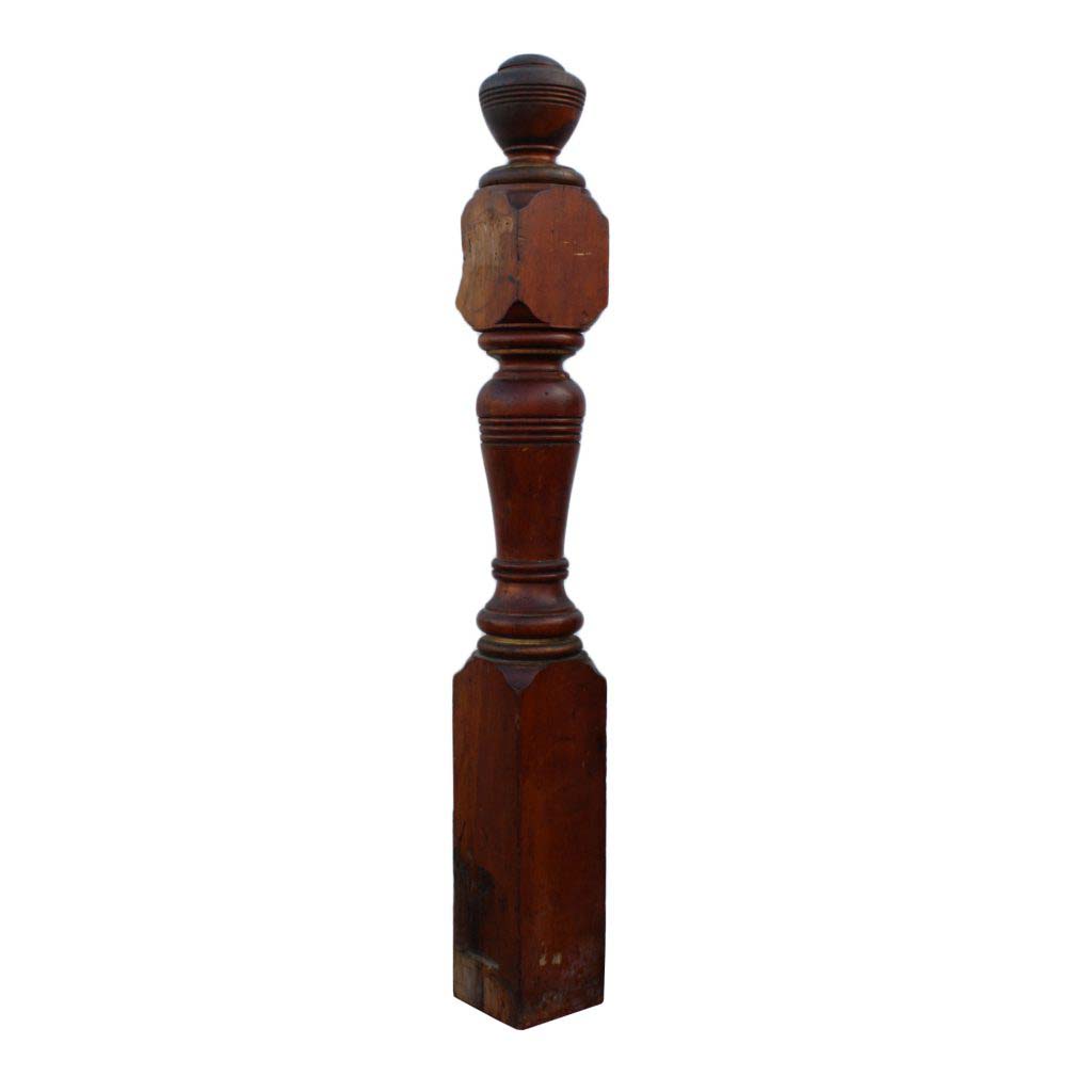 handsome-antique-turned-newel-post-cherry-early-1900s