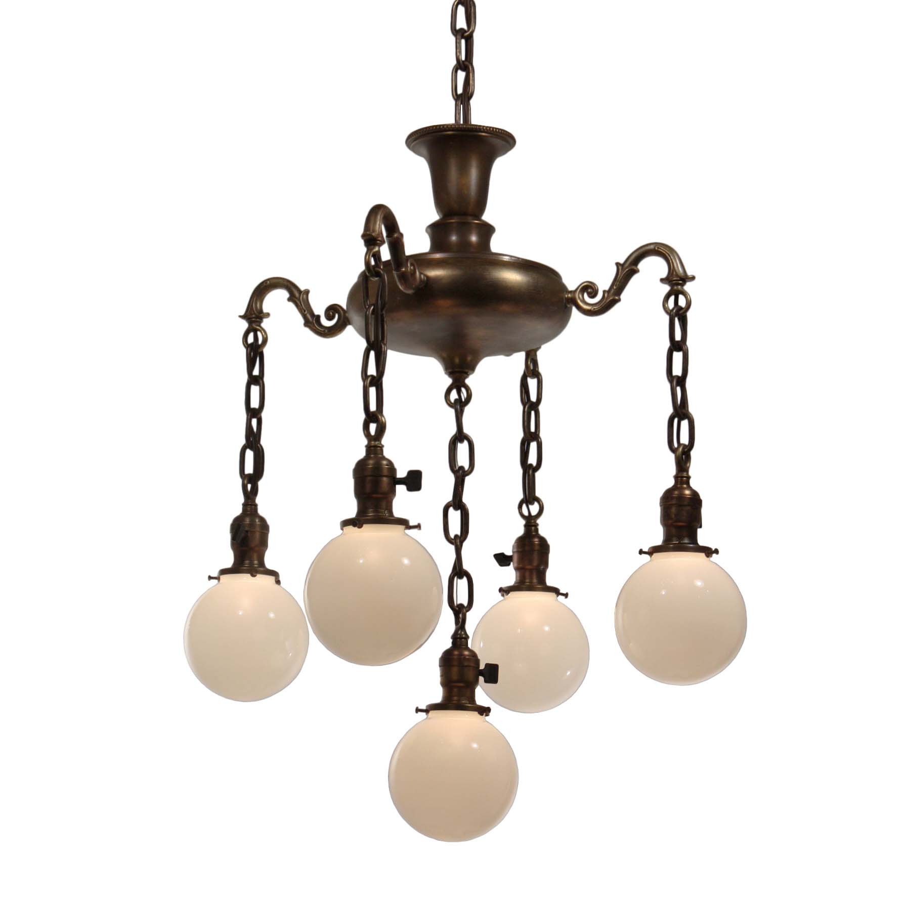 antique chandelier globes