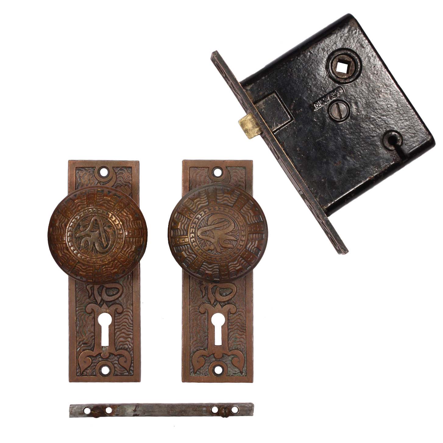 bronze door hardware
