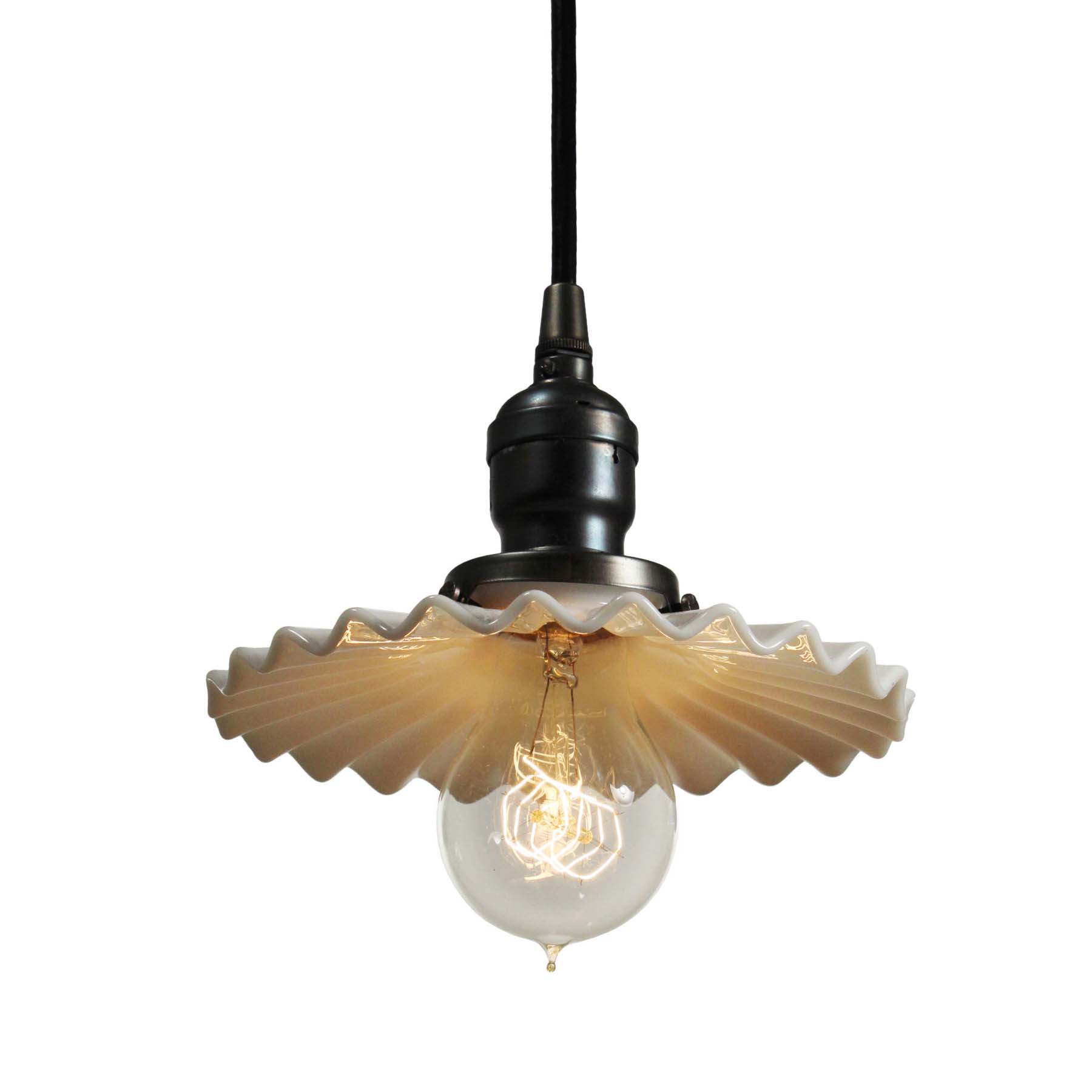 ruffle pendant light