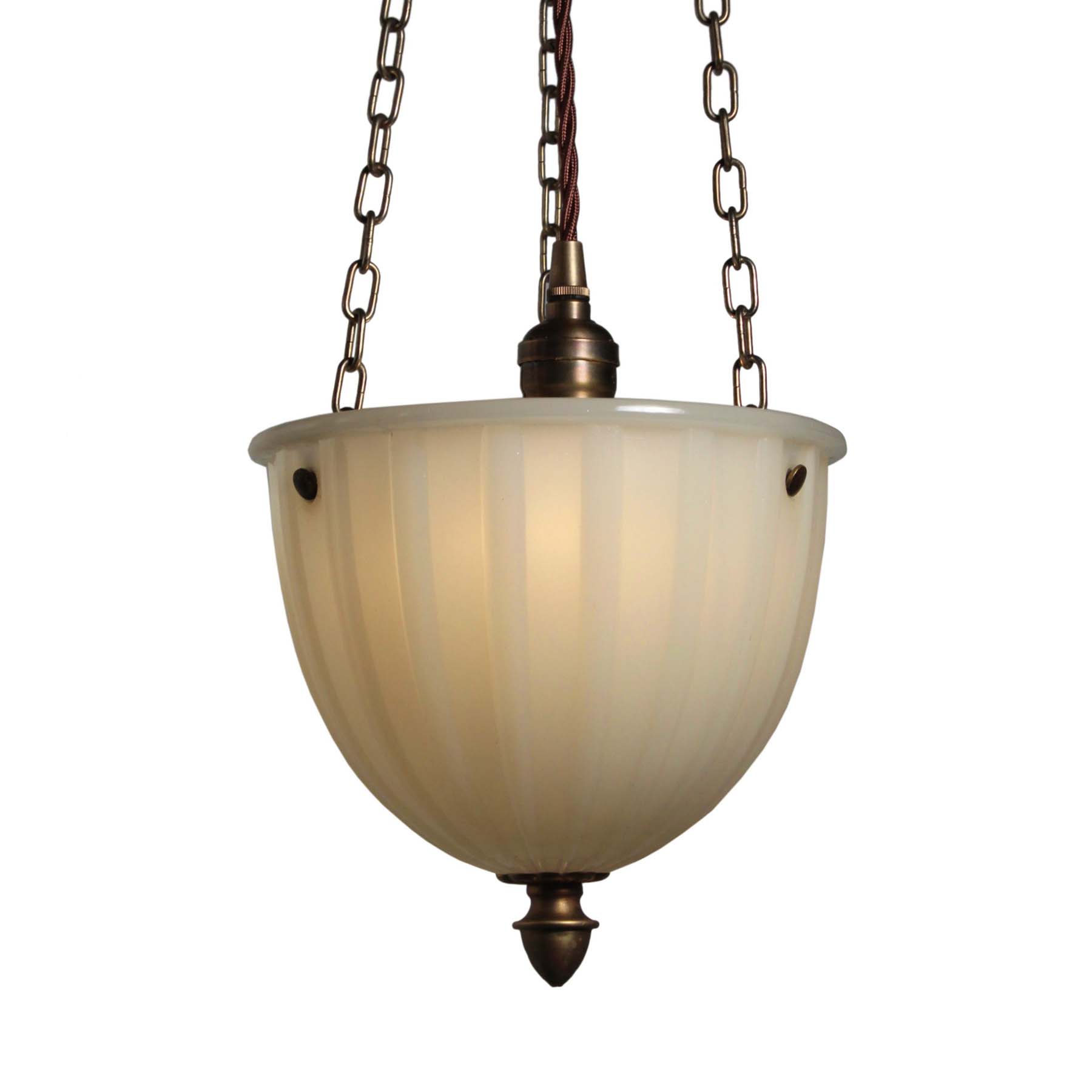 SOLD Inverted Dome Pendant Light, Antique Lighting-0