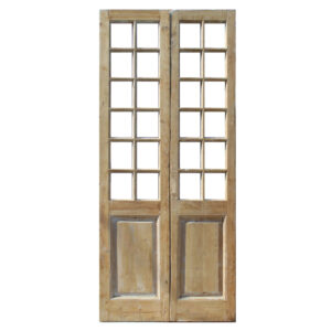 Pair of Reclaimed 42″ French Double Doors, Antique Doors