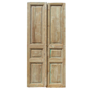 Antique Pair of Salvaged 42″ Solid French Doors