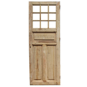 Reclaimed 29” Door with Divided Windows, Antique Doors