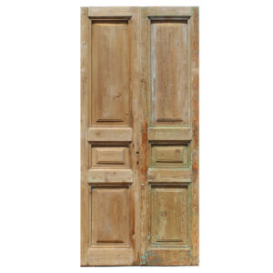 Reclaimed Pair of 36″ Solid French Doors, Late 19th Century