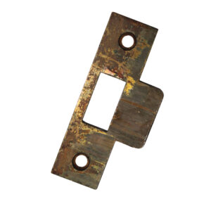 Antique Brass Single Slot Strike Plates for Mortise Locks