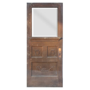 Antique 35″ Cottage Door with Beveled Glass